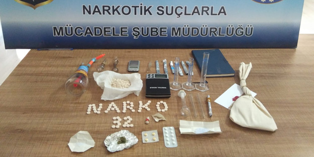 Isparta'da uyuşturucu operasyonunda 10 gözaltı