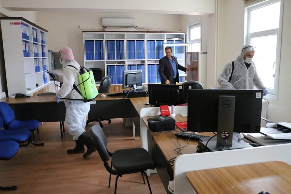 İspir Belediyesi’nden Korona virüs tedbirleri 