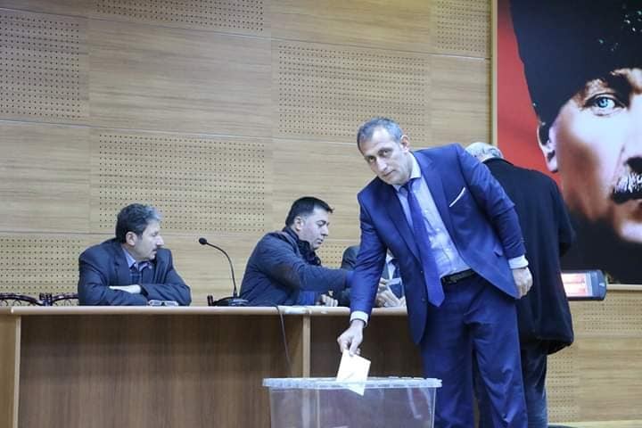 İspir ilçesinde Muhtarlar Dernek Başkanlığına Yaşar Dursun seçildi 