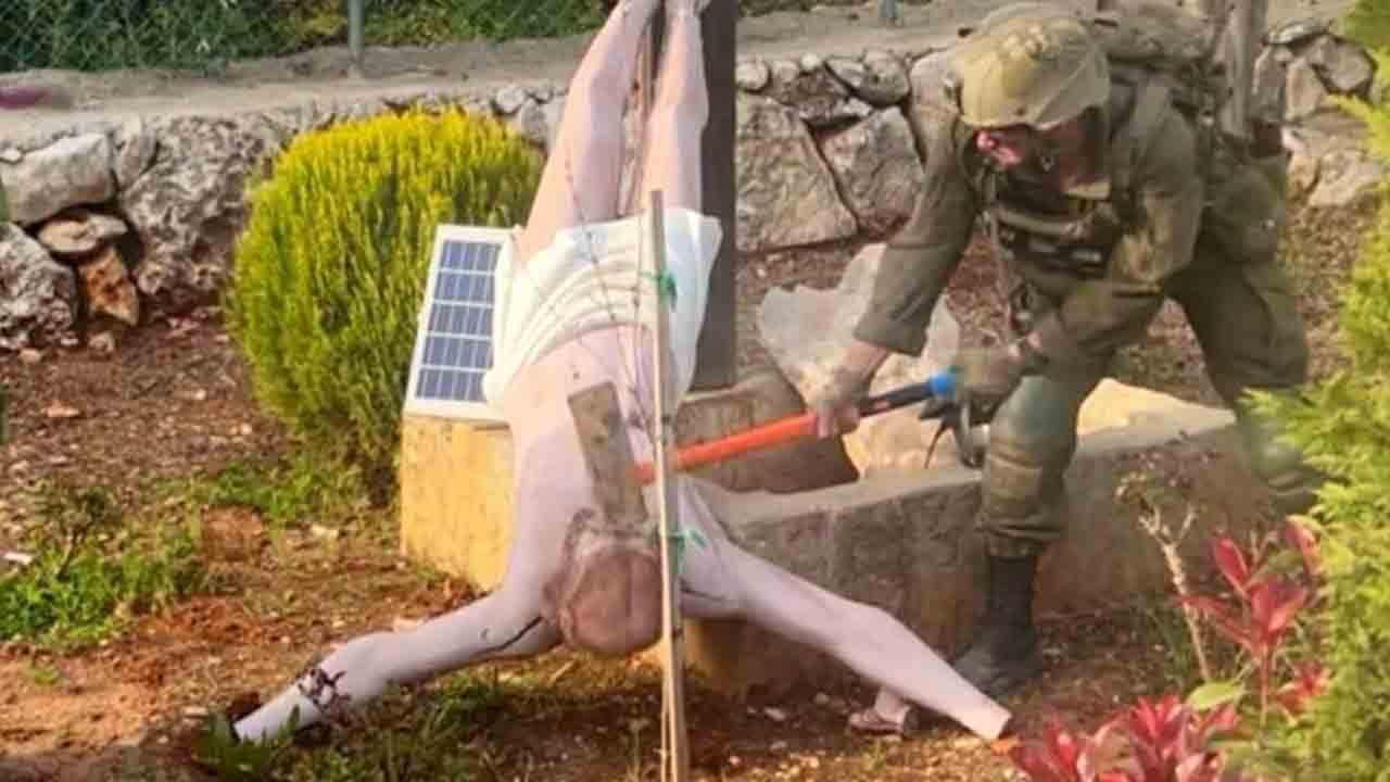 İsrail askeri heykeli parçaladı: Tel Aviv’den Hz. İsa özrü