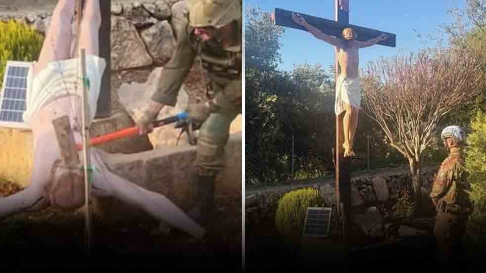 İsrail askerleri parçaladı: İtalyan askerleri yenisini koydu