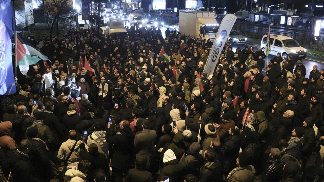 İsrail Başkonsolosluğu önünde protesto
