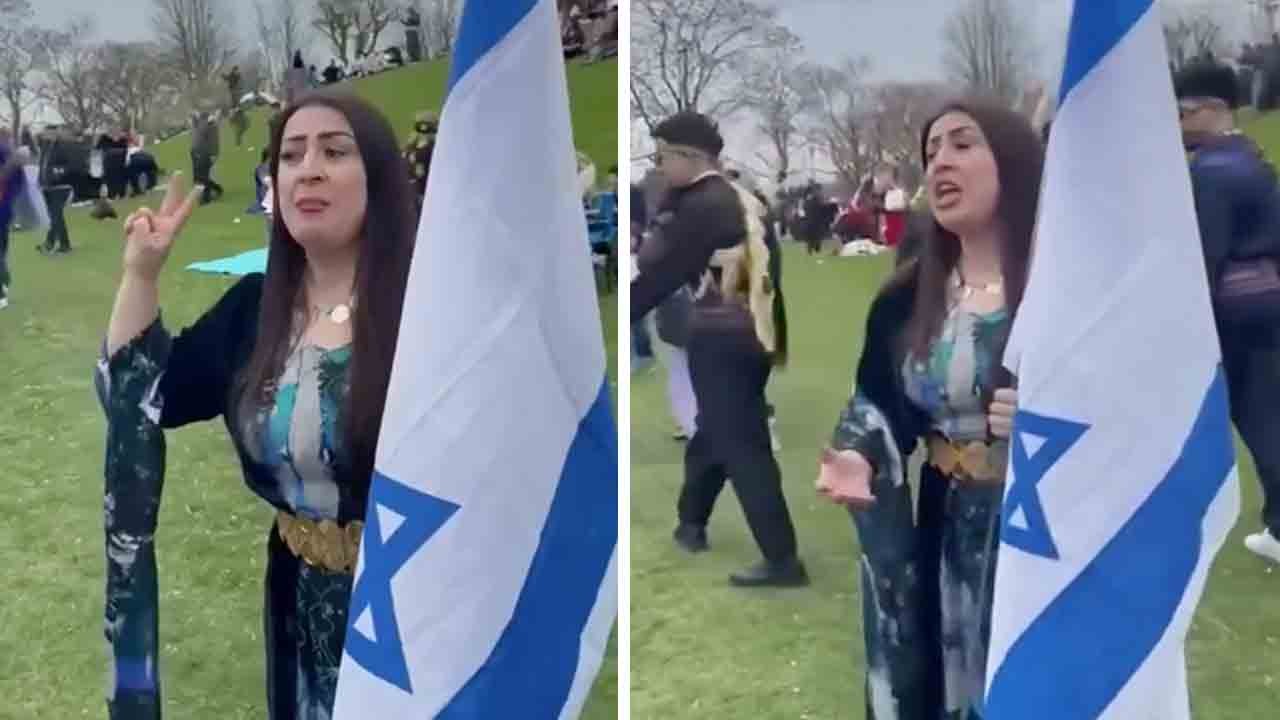 İsrail Bayrağı ile Nevruz kutlayanlar tepki çekti!