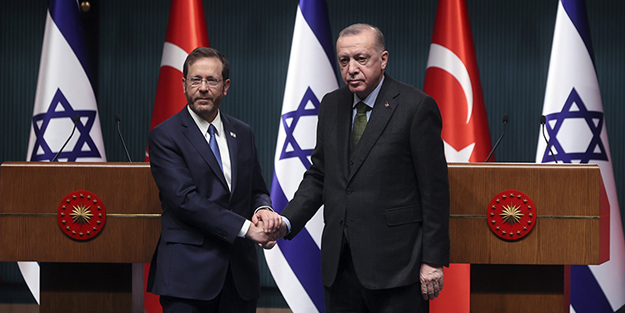 İsrail Cumhurbaşkanı Herzog ile görüşen Cumhurbaşkanı Erdoğan'dan 'Mescid-i Aksa' vurgusu