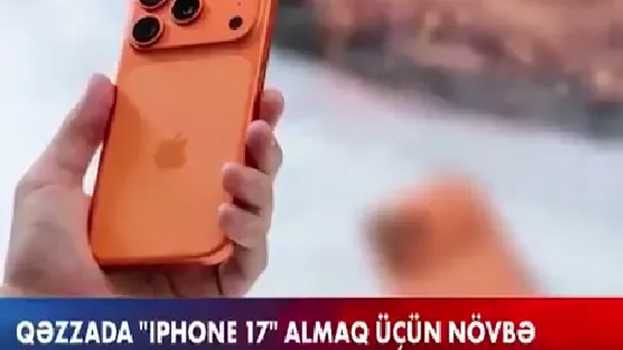 İsrail dostu Azerbaycan kanalından alçak propaganda! 'Gazze'de iPhone kuyruğu var'