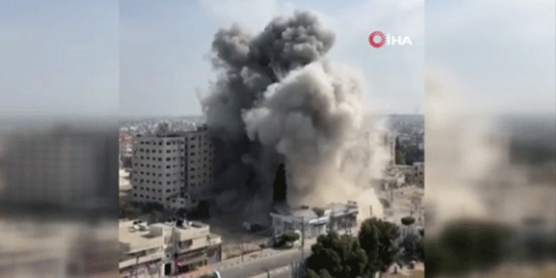 İsrail, Gazze'deki Şifa Hastanesi'nin yakınını vurdu! İşte o anlar…