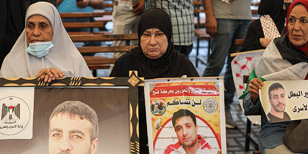 İsrail hapishanelerindeki Filistinliler için destek gösterisi