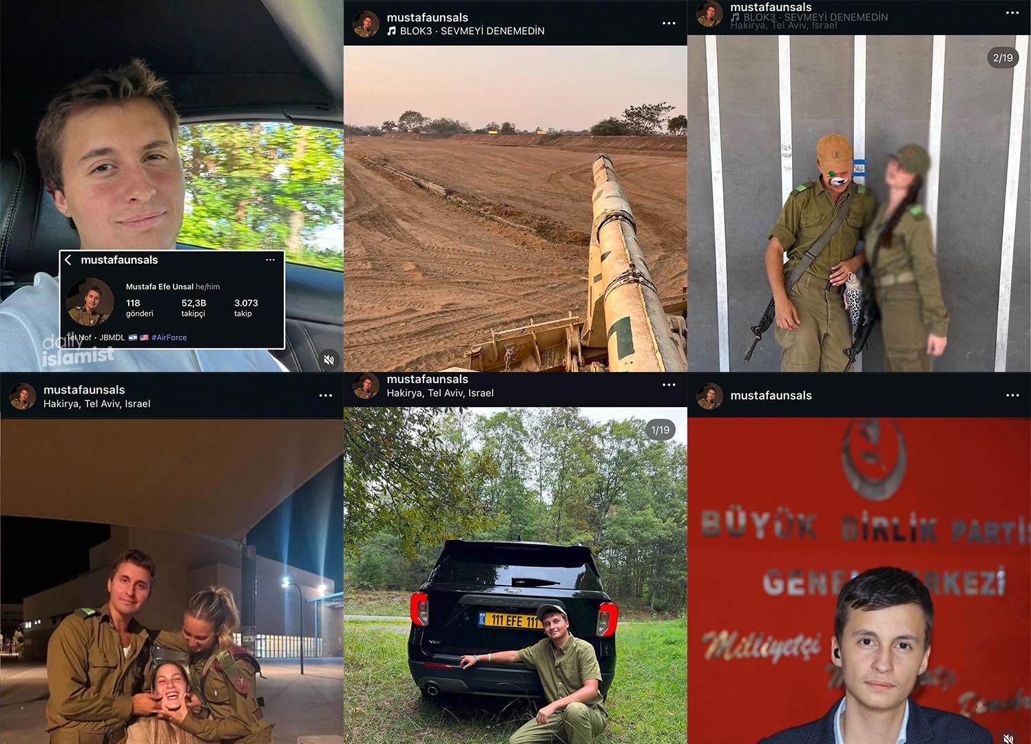 İsrail ordusunda görevli Türkiye Cumhuriyeti vatandaşı! Büyük Birlik Partisi üyesi çıktı!