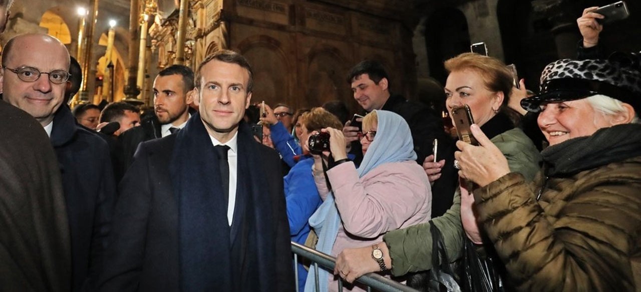 Macron İsrail'de gerginlik yaşadı!