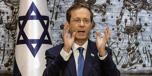 İsrail sahada kaybedince psikolojik savaşa başladı! Herzog ülkeden kaçan halkına bu sözlerle seslendi