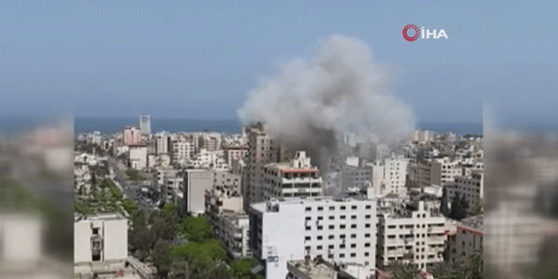 İsrail savaş uçakları Gazze’ye saldırdı! 2 ölü