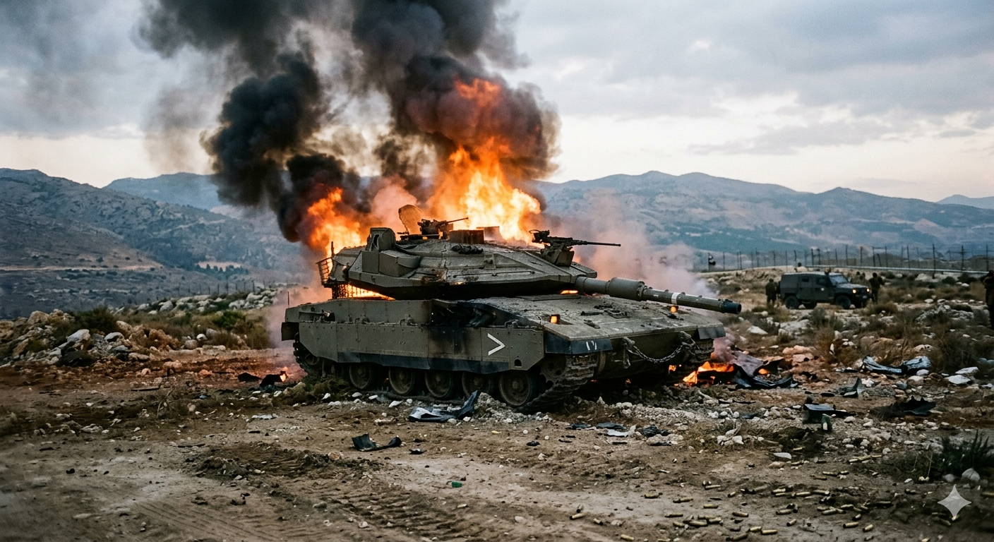 İsrail tankları Hizbullah’ın hedefi oldu! Sınır hattında sıcak temas