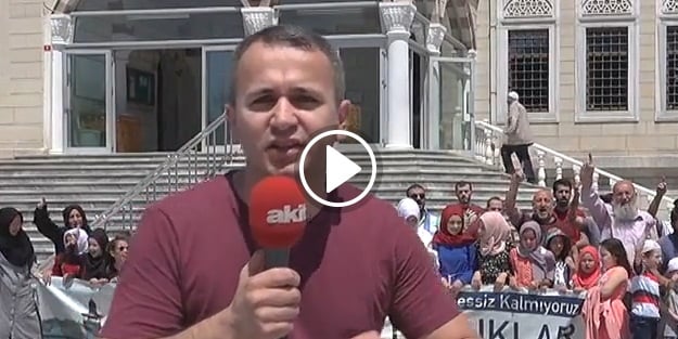 İsrail tüm Türkiye'de olduğu gibi Ataşehir'de de böyle protesto edildi