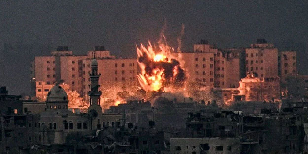 İsrail uçakları yine katliam yaptı