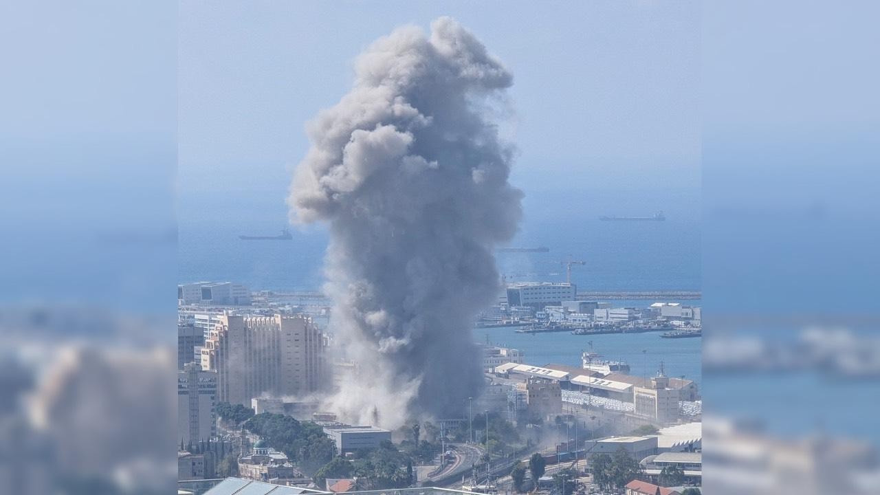 İsrail yanıyor! Hayfa’da 2 stratejik nokta vuruldu