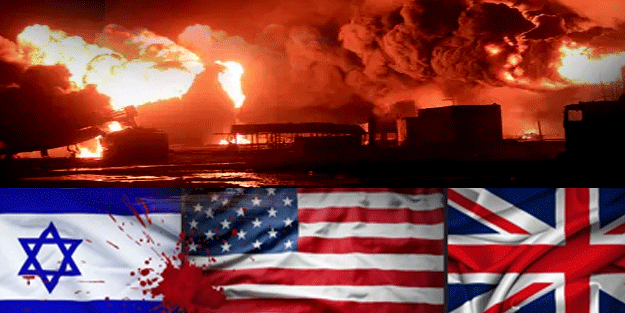 İsrail yetmedi ABD ve İngiltere de vurdu! Küfür tek bir millettir