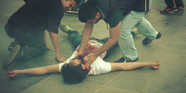 İsrail zulmü Eminönü Meydanı'nda