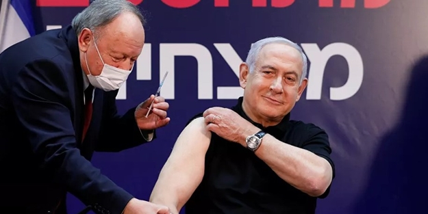 İsrail'de aşılama başlıyor: İlk Netanyahu vurdurdu