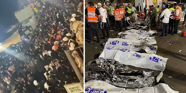 İsrail'de bayram kutlamasında felaket: Çok sayıda ölü ve yaralı var