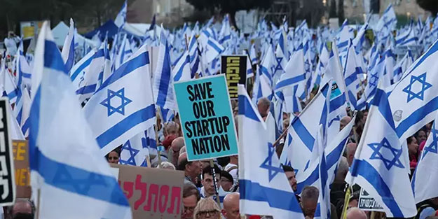 İsrail’de siyonist Netanyahu hükümetine öfke seli