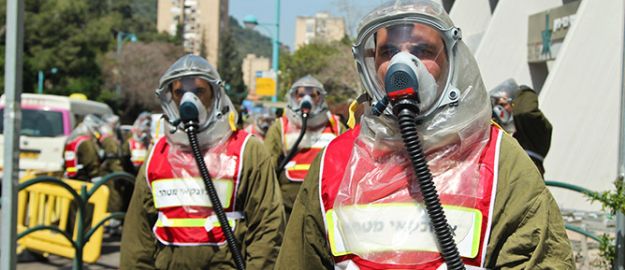 İsrail’de kimyasal silahlara karşı savunma tatbikatı