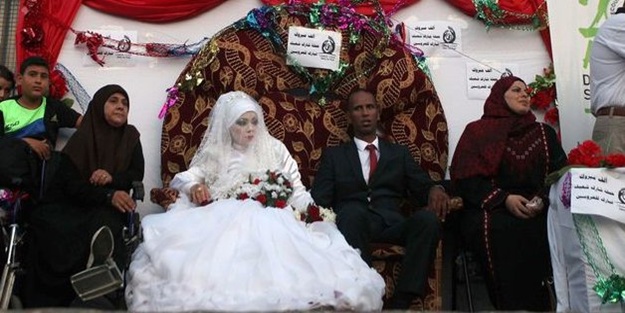 İsrail'e meydan okuyan düğün!