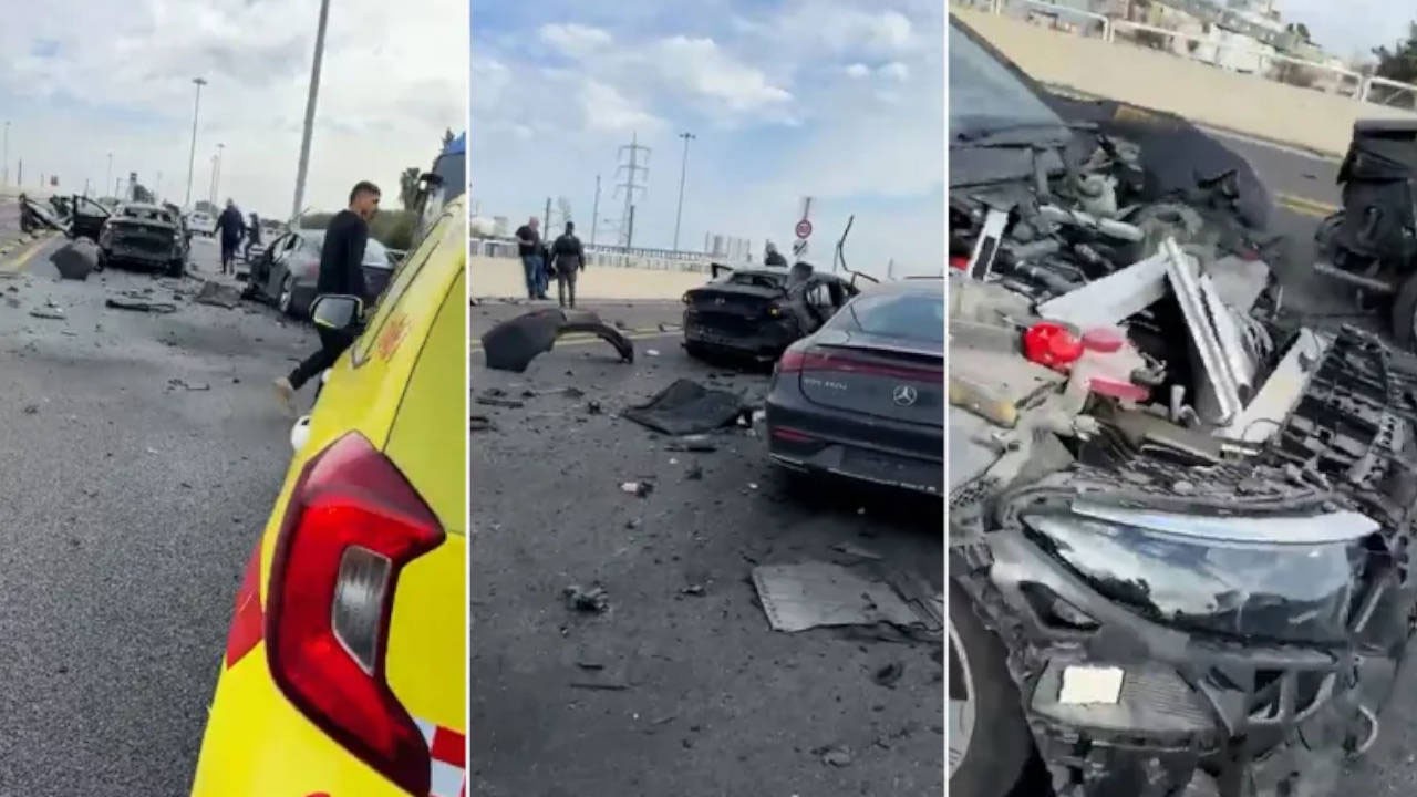 İsrail'i karıştıran patlama! Olay yerinden ilk görüntüler