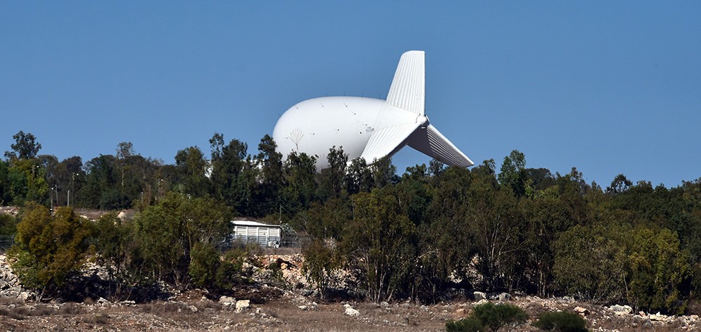 İsrail’in dev zeplini görüntülendi