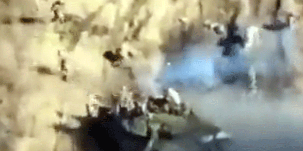 İsrail’in Gazze’ye kara harekatı böyle görüntülendi! Köpek sürüsü gibi dağıldılar