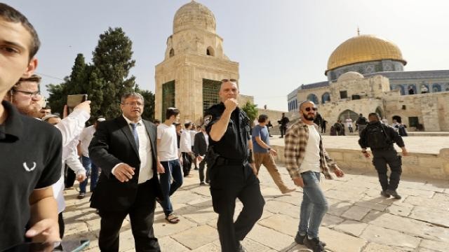 İsrailli aşırı sağcı milletvekilinden Mescid-i Aksa'ya polis eşliğinde baskın