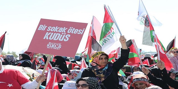 İsrailli haber sitesi Kudüs mitingini böyle duyurdu!
