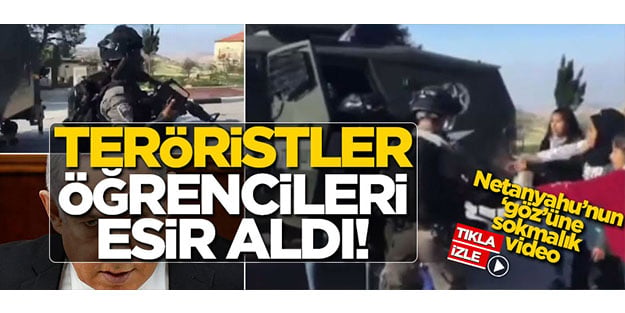 İsrailli teröristler, çocukları sebepsizce gözaltına aldı