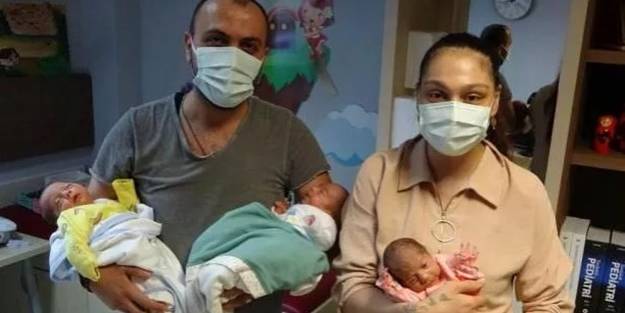 İşsiz babaya üçüz bebek sürprizi