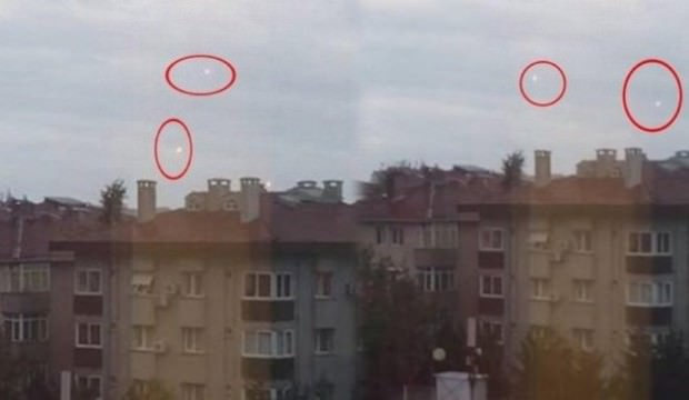 İstanbul Acıbadem semalarındaki o cisimler bakın neymiş!