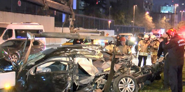 İstanbul Beşiktaş'ta feci kaza: 2 ağır yaralı
