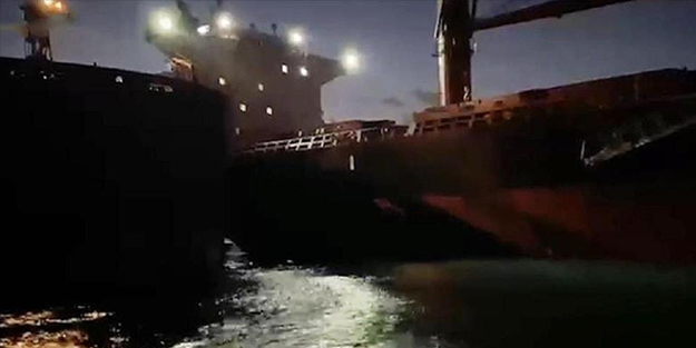 İstanbul Boğazı’nda 2 gemi çarpıştı!