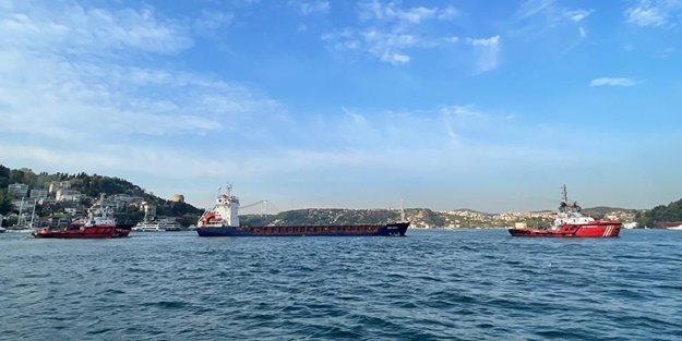 İstanbul Boğazı’nda gemi arızası
