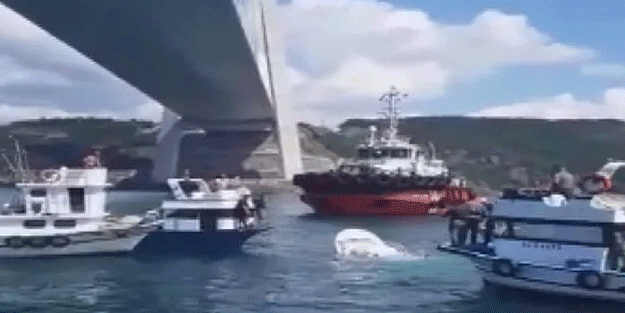 İstanbul Boğazı'nda geminin çarptığı tekne battı