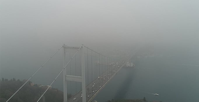 İstanbul Boğazı'nda sis etkili