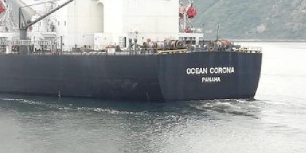 İstanbul Boğazı'ndan ''Corona'' geçti