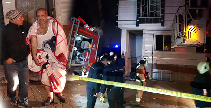 İstanbul Esenyurt'ta çıkan yangında dumandan etkilenen 12 kişi kurtarıldı