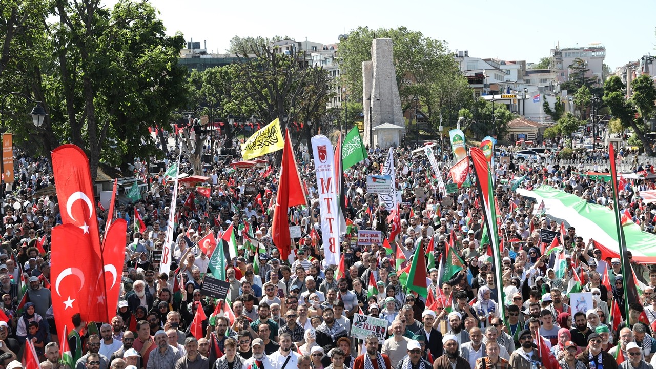 İstanbul, Filistin’in özgürlüğü için yürüdü