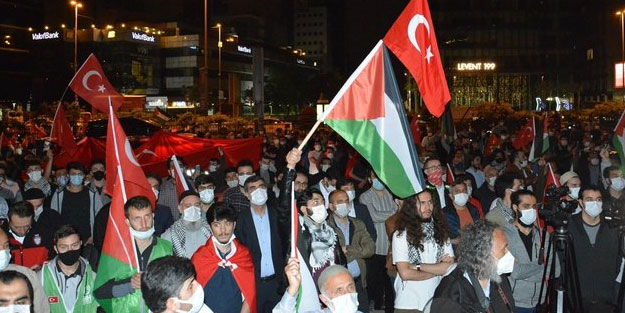 İstanbul Gazze için ayağa kalktı! İsrail Başkonsolosluğuna akın ediyorlar