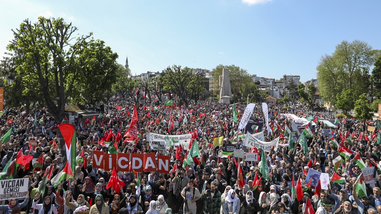 İstanbul Gazze için yürüdü