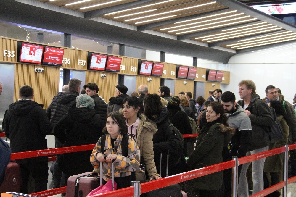 İstanbul Havalimanı’nda yarıyıl tatili yoğunluğu 