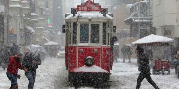 İstanbul için yoğun kar uyarısı