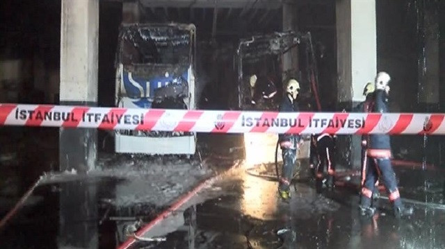 İstanbul Otogarı'nda yangın!
