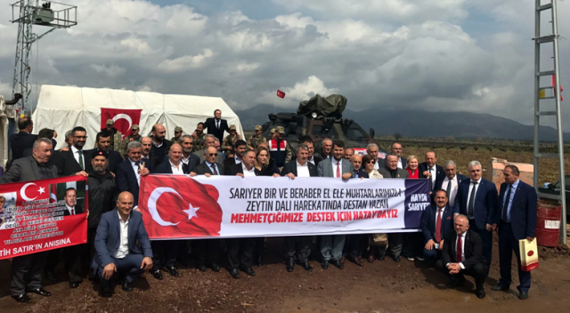 İstanbul Sarıyer'den Zeytin Dalı Harekâtı'na destek