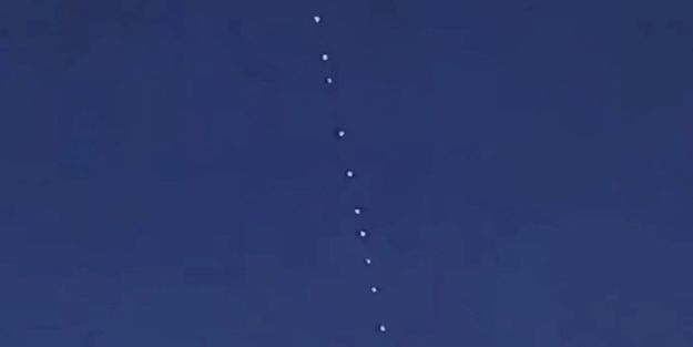 İstanbul semalarında görülen sıralı ışıklar merak uyandırdı!