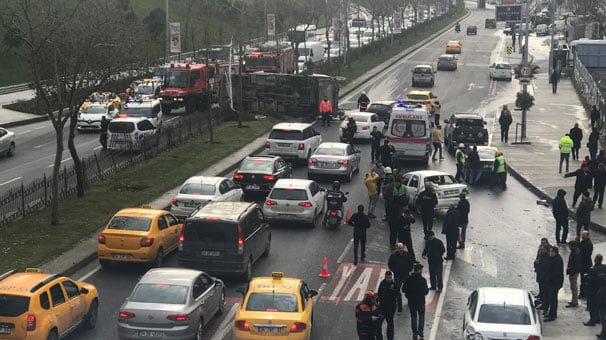 İstanbul Şişli Piyalepaşa Bulvarı'nda çöp kamyonu dehşeti: 3 yaralı